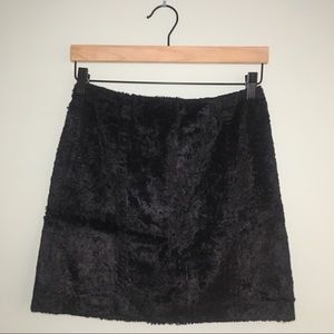 Micheal Kors Faux Fur Mini Skirt